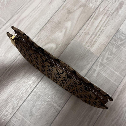 CELINE Clutch Bag Second Bag C Macadam Beige Authentic