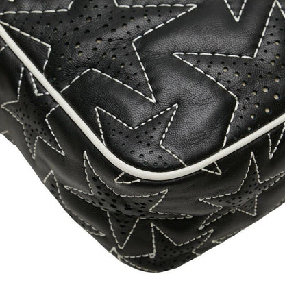 Red Valentino Shoulder Bag Purse Star Leather Black White Authentic