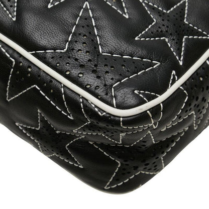 Red Valentino Shoulder Bag Purse Star Leather Black White Authentic