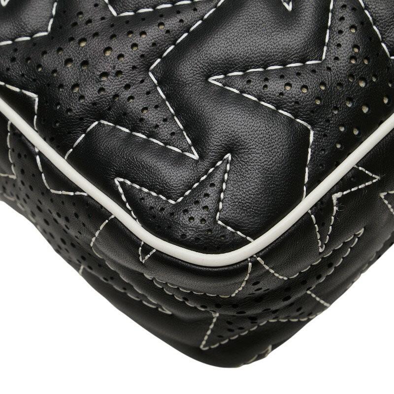 Red Valentino Shoulder Bag Purse Star Leather Black White Authentic