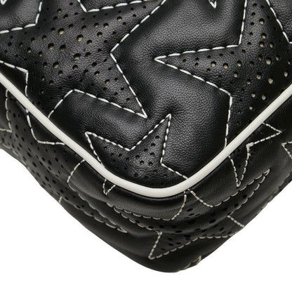 Red Valentino Shoulder Bag Purse Star Leather Black White Authentic