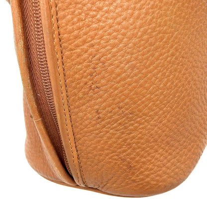 Valentino Hand Bag Tote Purse Logo Leather Brown Authentic