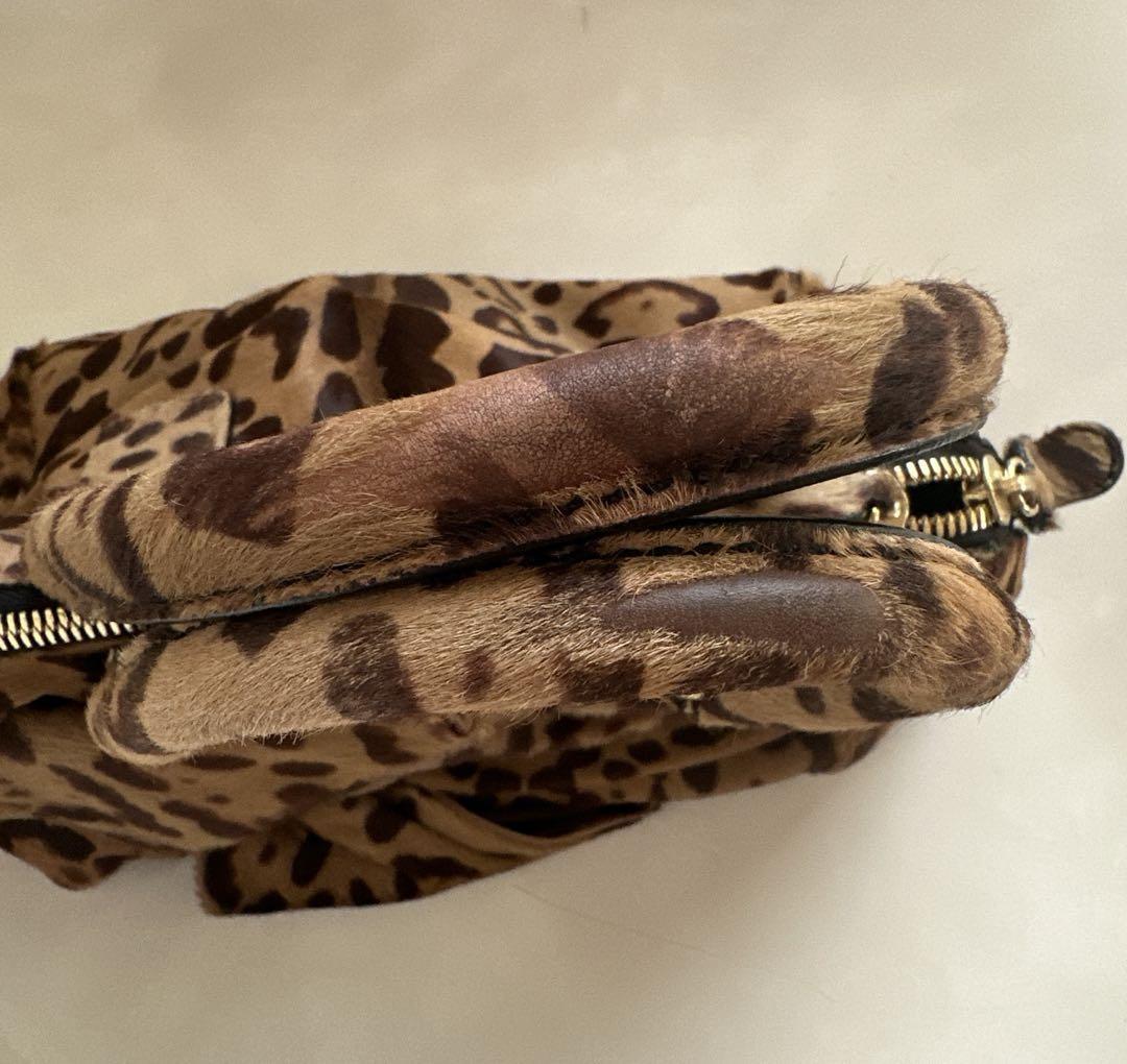 Valentino Hand Bag Tote Purse Leopard Authentic