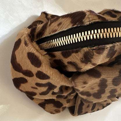 Valentino Hand Bag Tote Purse Leopard Authentic