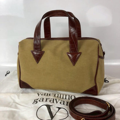 Valentino Garavani Hand Shoulder Bag Tote Purse 2way Logo Authentic