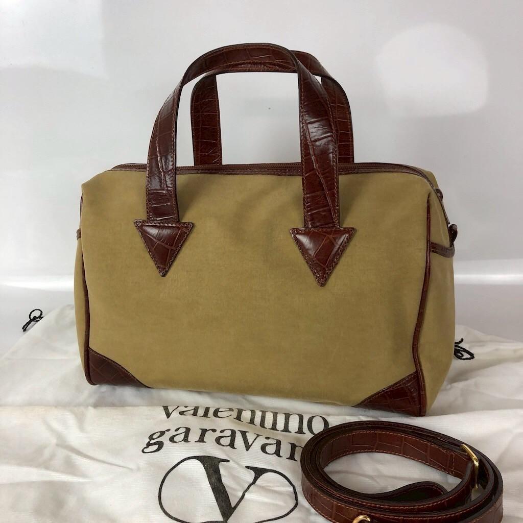 Valentino Garavani Hand Shoulder Bag Tote Purse 2way Logo Authentic