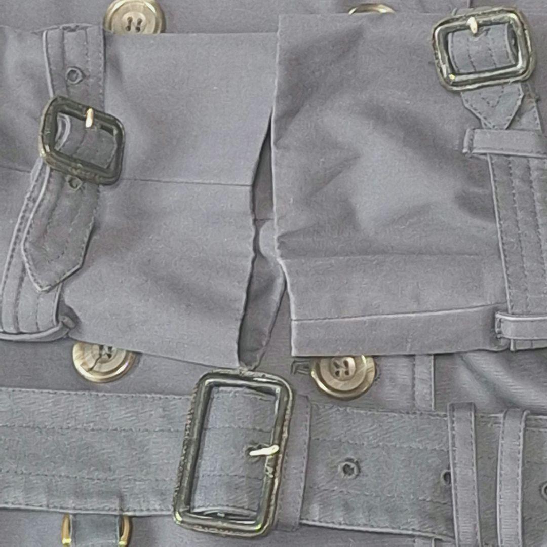 Aquascutum Trench Coat Club Check Asian fit L US size M Navy Authentic