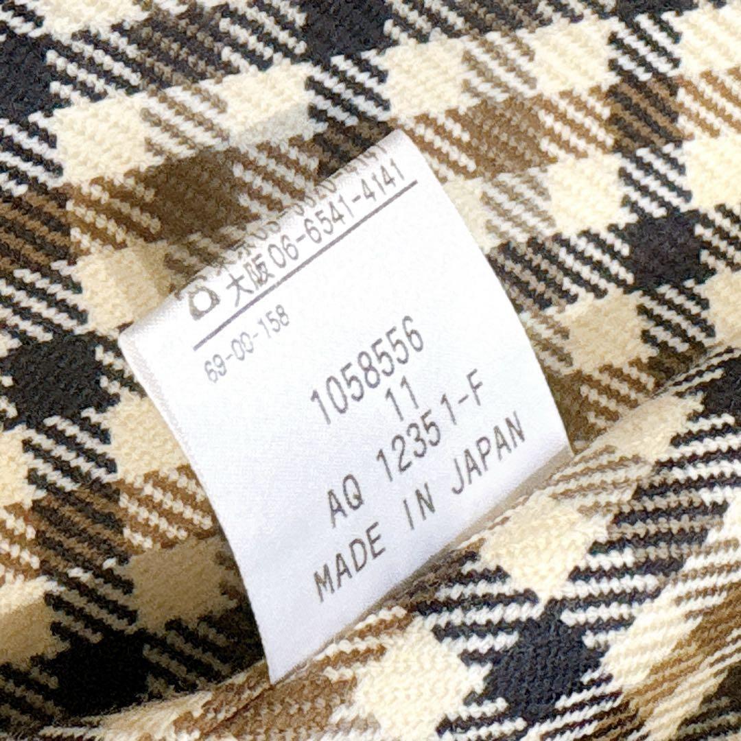 Aquascutum Trench Coat Club Check Asian fit L US size M Khaki Authentic