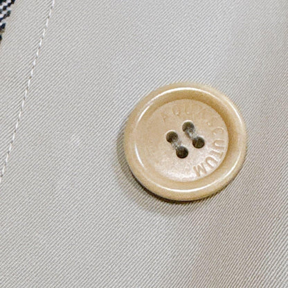 Aquascutum Trench Coat Club Check Asian fit L US size M Khaki Authentic