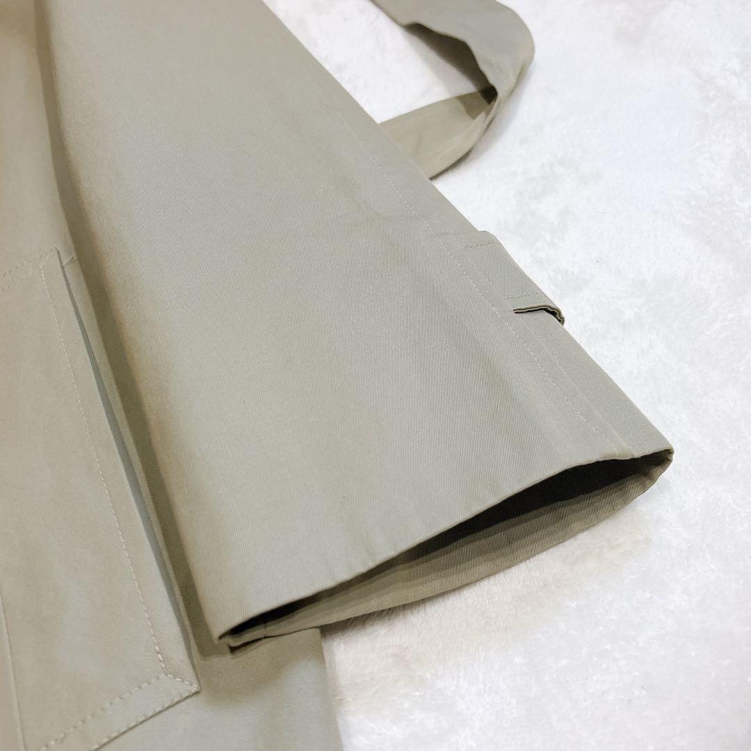 Aquascutum Trench Coat Club Check Asian fit L US size M Khaki Authentic