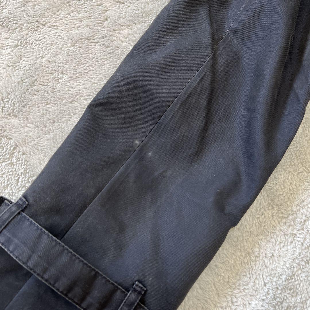 Aquascutum Trench Coat Club Check Asian fit L US size M Black Authentic