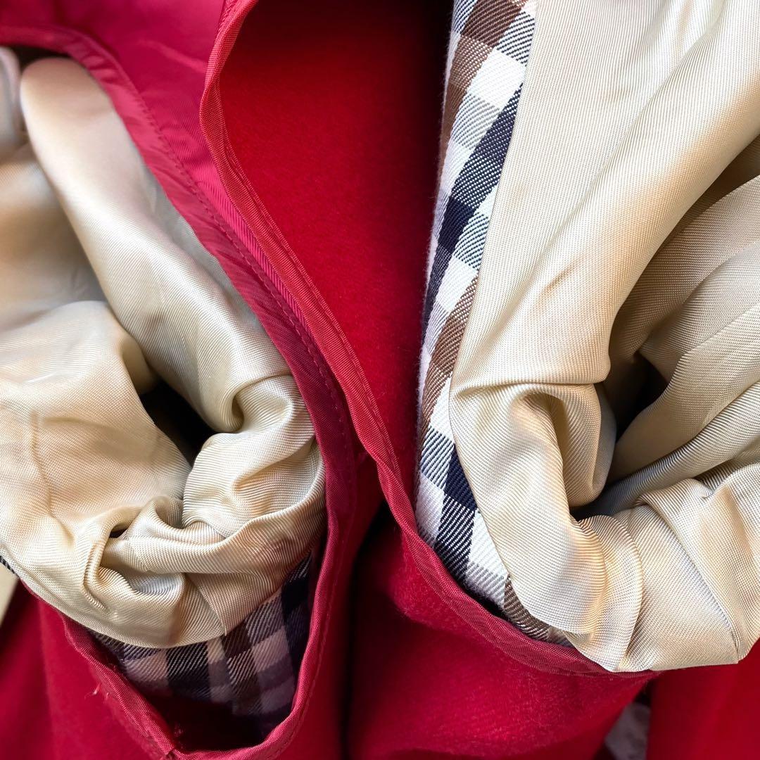 Aquascutum Trench Coat Club Check Asian fit M US size S Beige Red Authentic