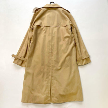 Aquascutum Trench Coat Club Check Asian fit M US size S Beige Red Authentic