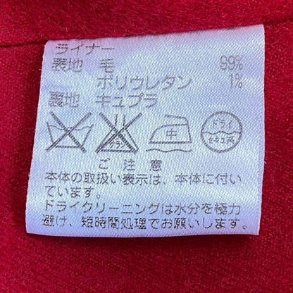 Aquascutum Trench Coat Club Check Asian fit M US size S Beige Red Authentic