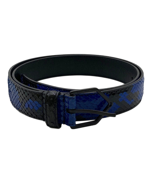 Saint Laurent Paris Men's Belt Navy Authentic