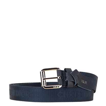 Christian Dior Men's Belt Nylon Navy Authentic