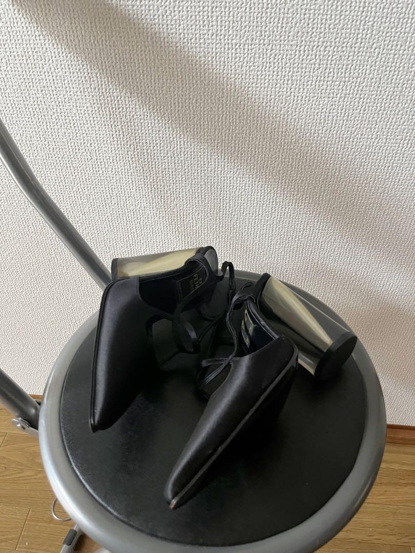 FENDI Sandals Shoes EU 35.5 US 5.5 Black Authentic