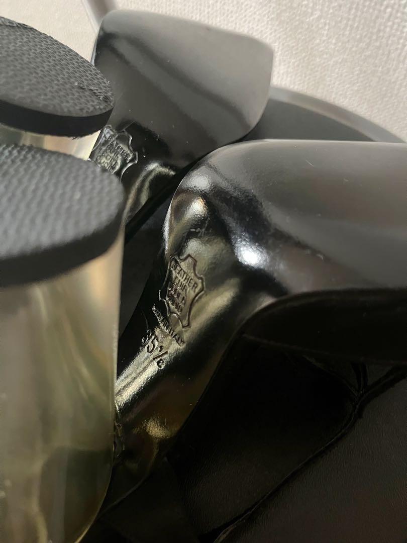 FENDI Sandals Shoes EU 35.5 US 5.5 Black Authentic