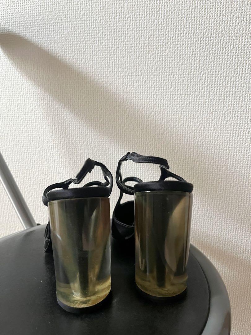 FENDI Sandals Shoes EU 35.5 US 5.5 Black Authentic