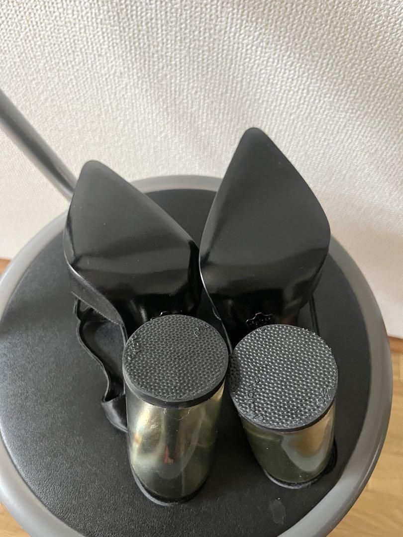 FENDI Sandals Shoes EU 35.5 US 5.5 Black Authentic