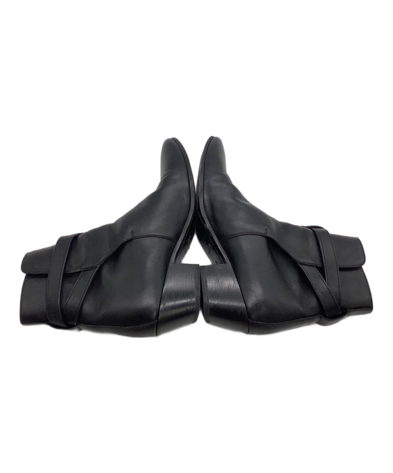 Saint Laurent Paris Short Boots Shoes EU 36.0 US 6.0 Leather Black Authentic