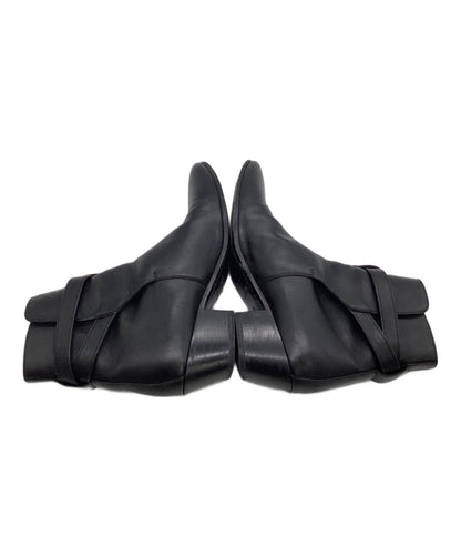 Saint Laurent Paris Short Boots Shoes EU 36.0 US 6.0 Leather Black Authentic