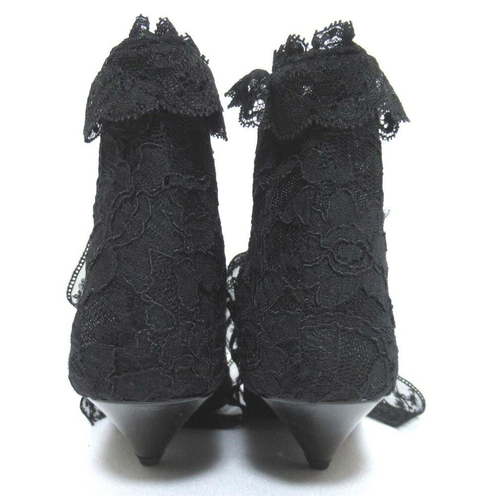 Saint Laurent Paris Short Boots Shoes EU 36.0 US 6.0 Black Authentic