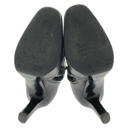 Saint Laurent Short Boots Shoes EU 36.0 US 6.0 Leather Black Authentic