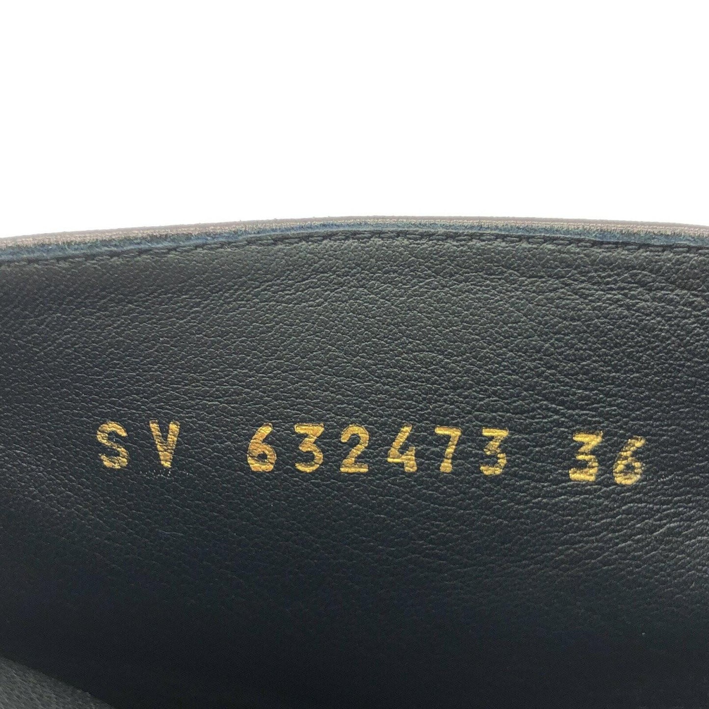 Saint Laurent Short Boots Shoes EU 36.0 US 6.0 Leather Black Authentic