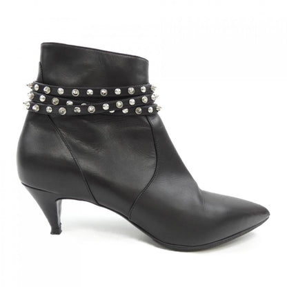 Saint Laurent Short Boots Shoes EU 37.5 US 7.5 Black Authentic