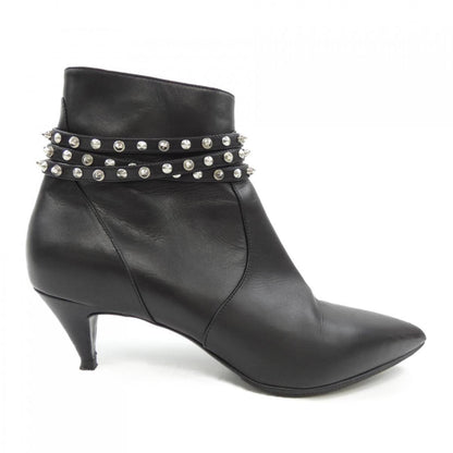 Saint Laurent Short Boots Shoes EU 37.5 US 7.5 Black Authentic
