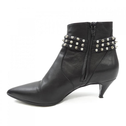 Saint Laurent Short Boots Shoes EU 37.5 US 7.5 Black Authentic