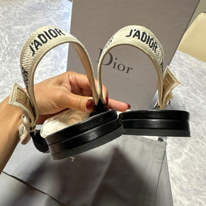 Christian Dior Flat Shoes Pumps Heel J'ADIOR EU 36.5 US 6.5 Authentic