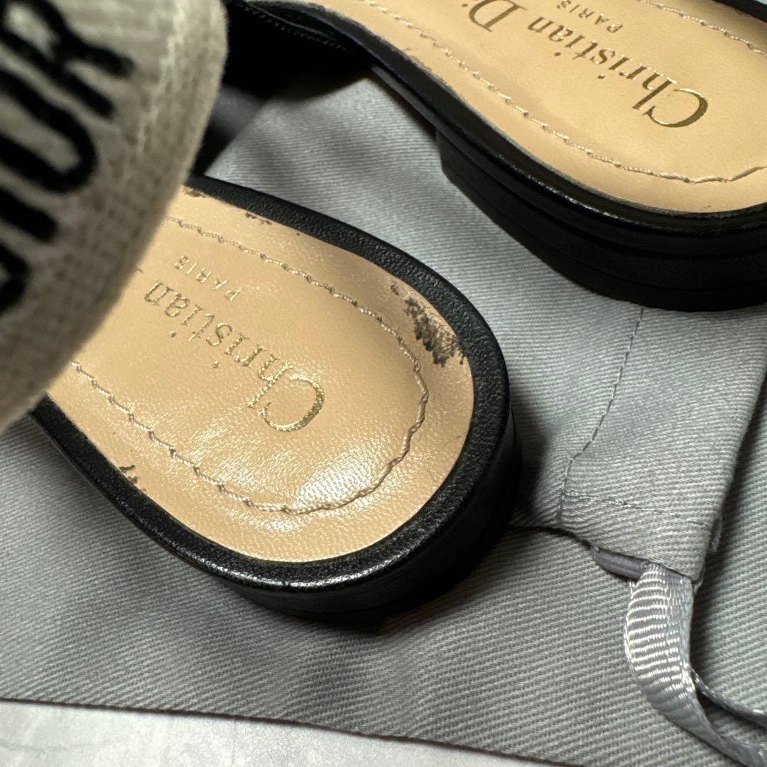 Christian Dior Flat Shoes Pumps Heel J'ADIOR EU 36.5 US 6.5 Authentic