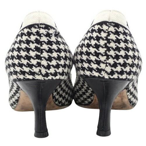 Christian Dior Shoes Pumps Heel J'ADIOR EU 37.5 US 7.5 White Black Authentic