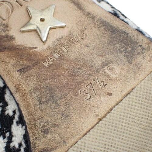 Christian Dior Shoes Pumps Heel J'ADIOR EU 37.5 US 7.5 White Black Authentic