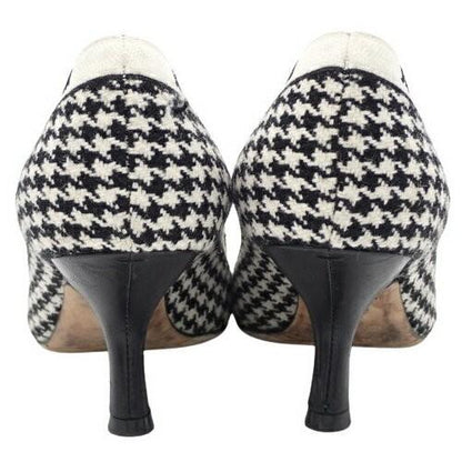 Christian Dior Shoes Pumps Heel J'ADIOR EU 37.5 US 7.5 White Black Authentic