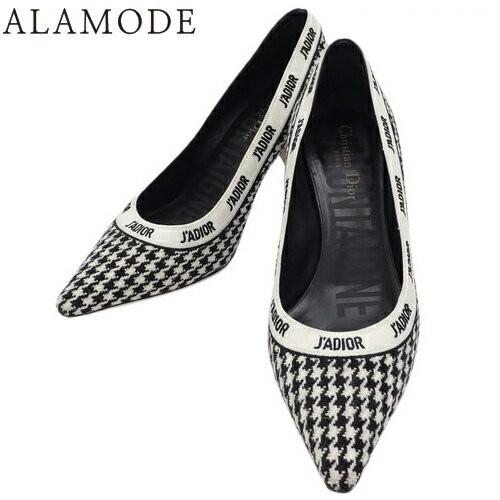 Christian Dior Shoes Pumps Heel J'ADIOR EU 37.5 US 7.5 White Black Authentic