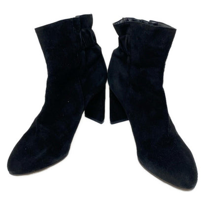 Christian Dior Short Boots Shoes EU 36 US 6 Suede Black Authentic