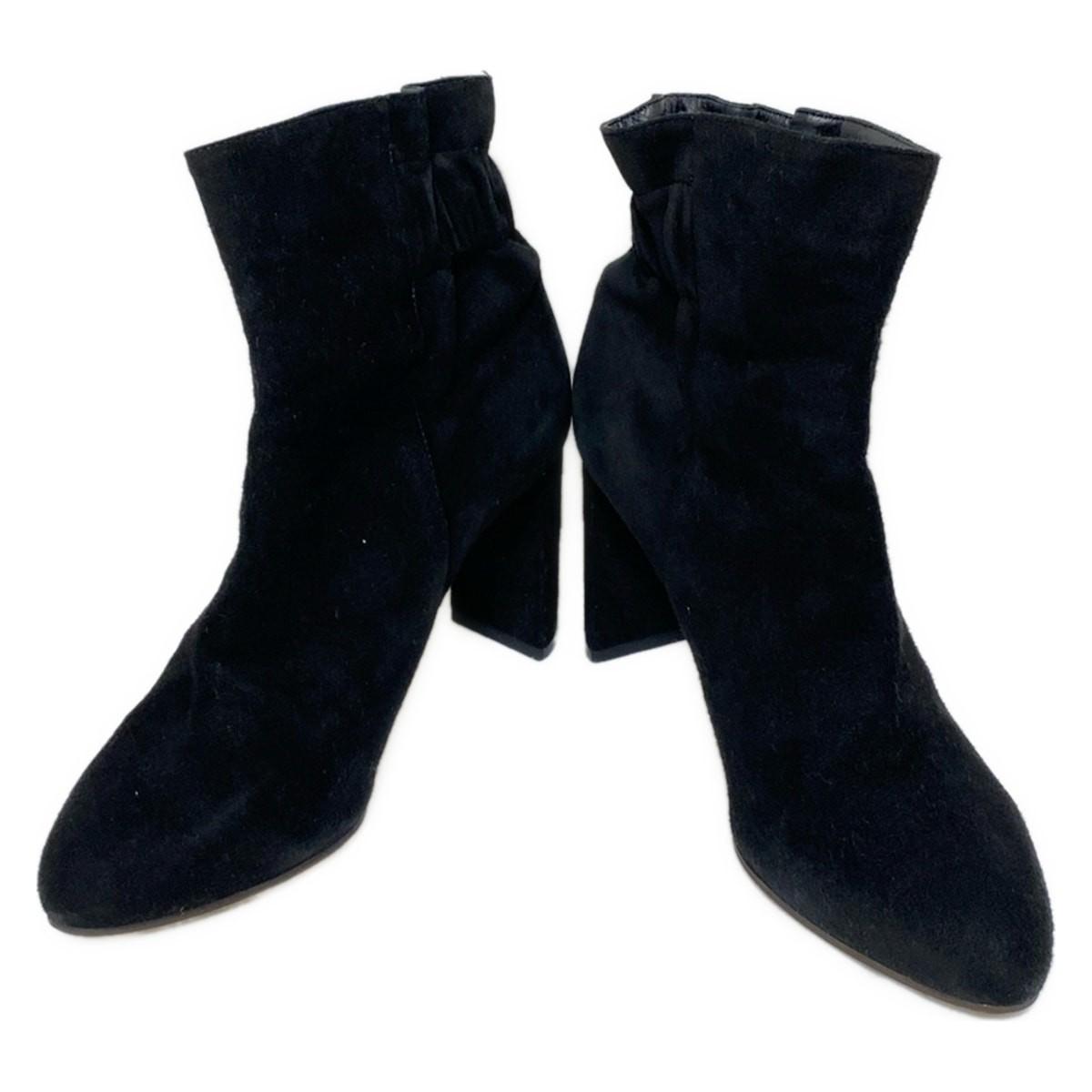 Christian Dior Short Boots Shoes EU 36 US 6 Suede Black Authentic