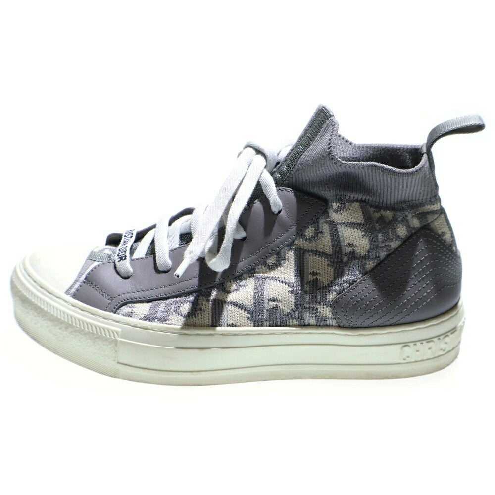 Christian Dior Sneakers Shoes High-Cut Trotter EU 36.0 US 6.0 Gray Authentic