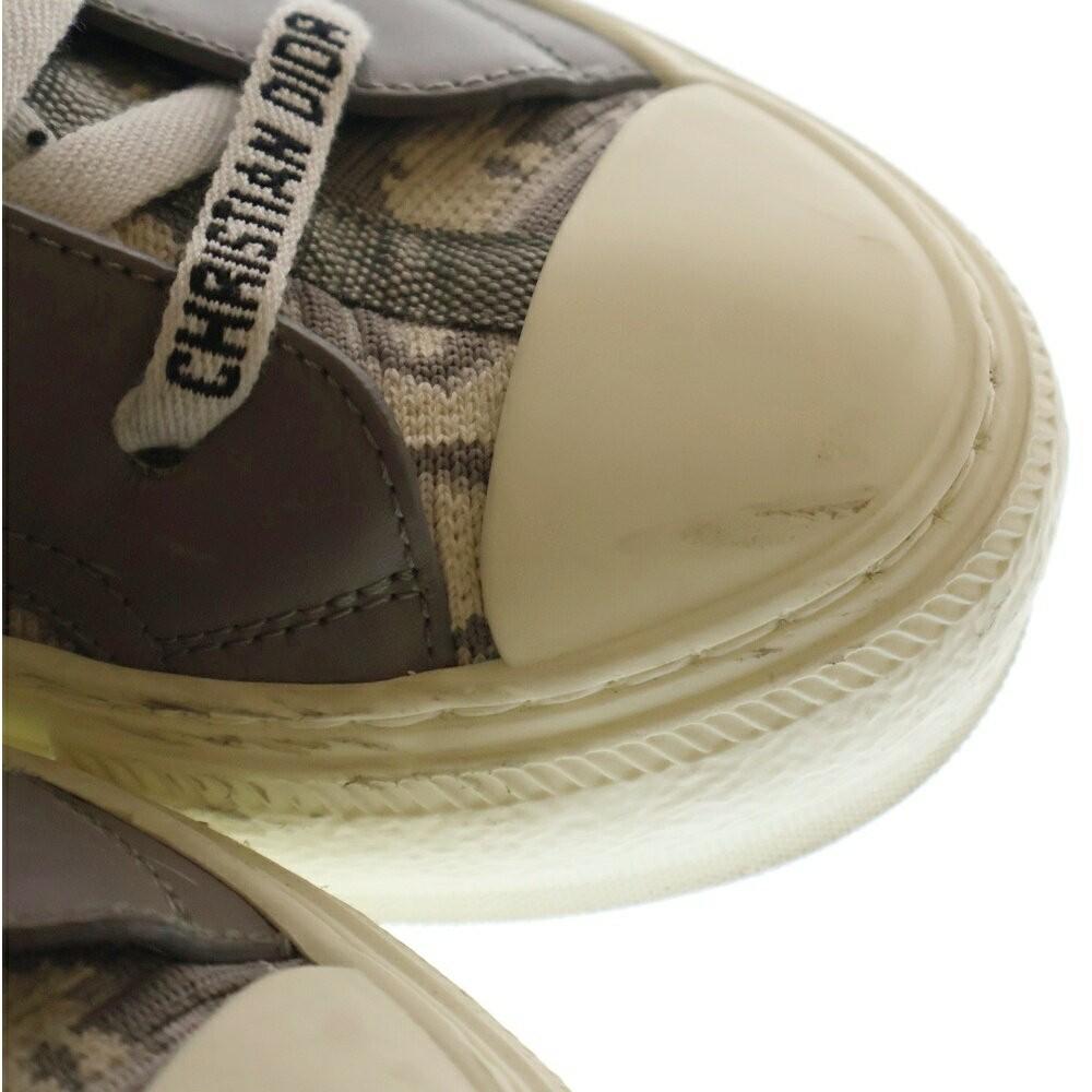 Christian Dior Sneakers Shoes High-Cut Trotter EU 36.0 US 6.0 Gray Authentic