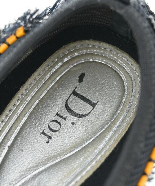 Christian Dior Sneakers Shoes Low-Cut EU 38.5 US 8.5 Black Authentic