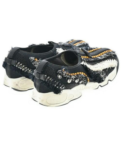 Christian Dior Sneakers Shoes Low-Cut EU 38.5 US 8.5 Black Authentic