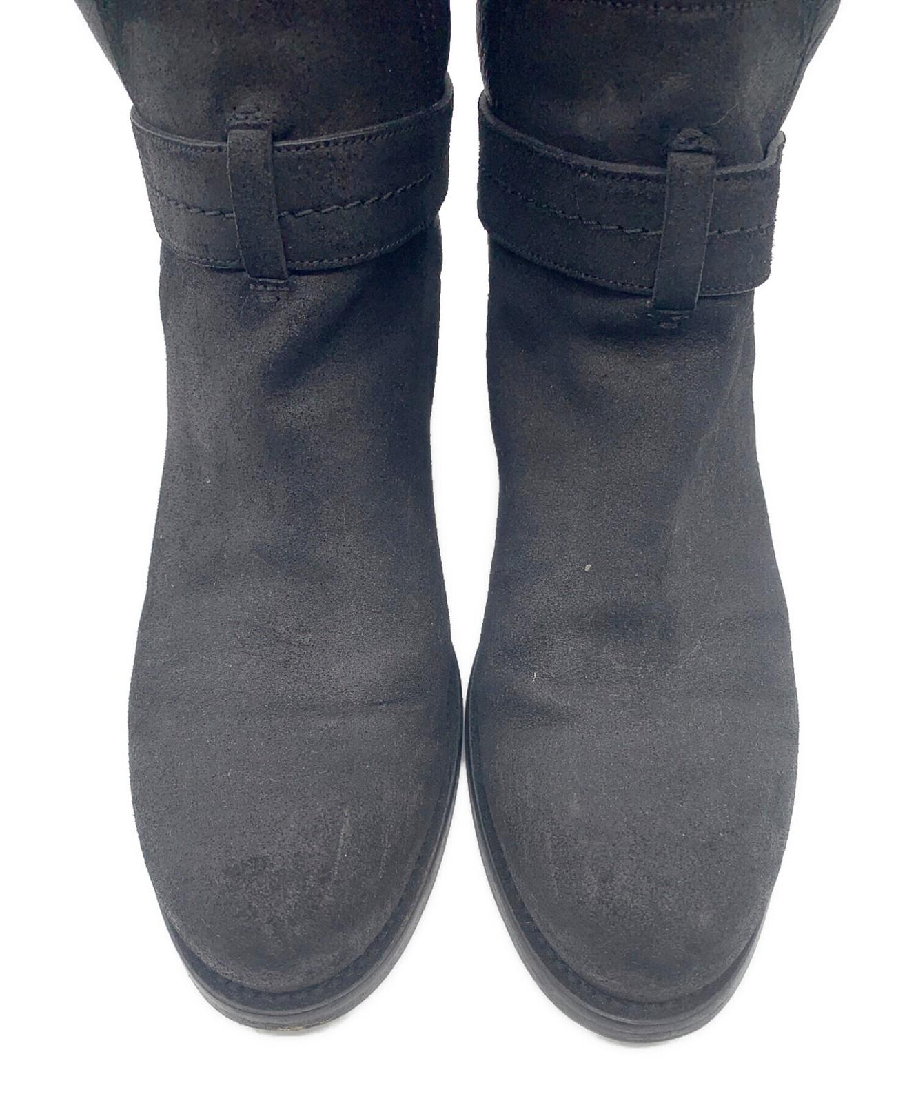 Christian Dior Long Boots Shoes EU 37 US 7 Black Authentic