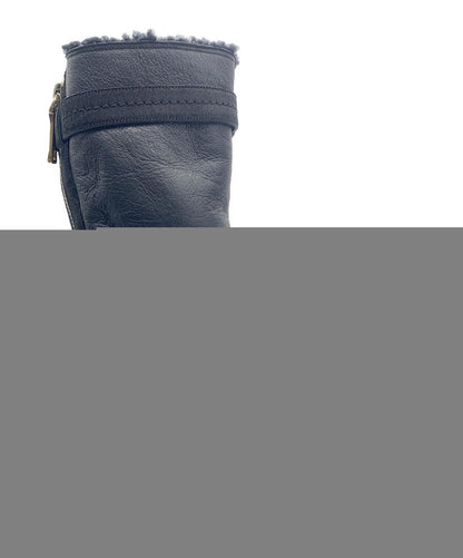 Christian Dior Long Boots Shoes EU 37 US 7 Black Authentic