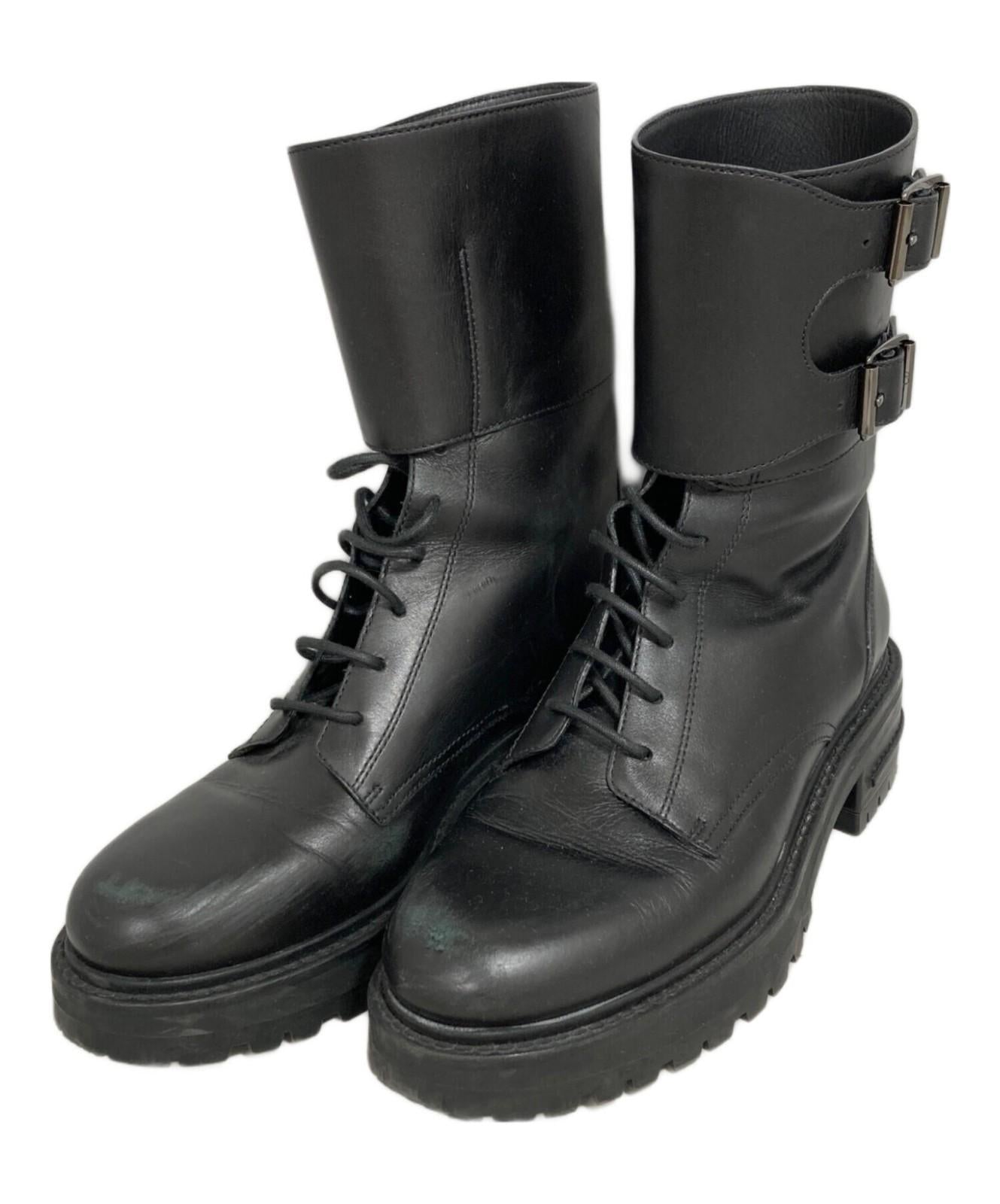 Christian Dior D-TRAP lace-up Boots Shoes EU 37 US 7 Black Authentic