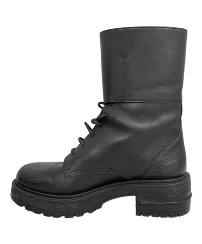 Christian Dior D-TRAP lace-up Boots Shoes EU 37 US 7 Black Authentic