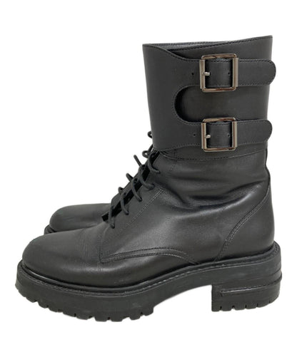 Christian Dior D-TRAP lace-up Boots Shoes EU 37 US 7 Black Authentic