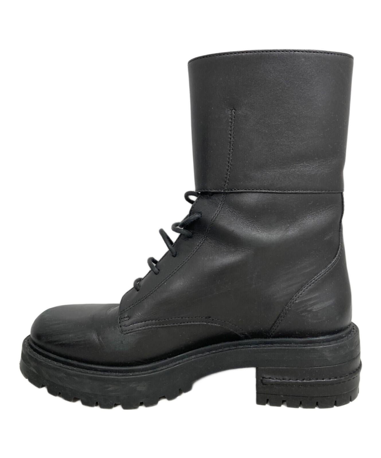 Christian Dior D-TRAP lace-up Boots Shoes EU 37 US 7 Black Authentic